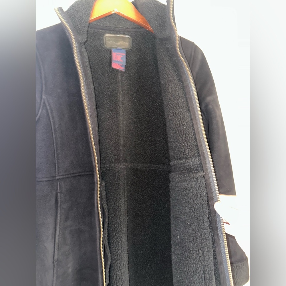 RALPH LAUREN Faux Suede sherpa lined winter coat - Picture 3 of 9
